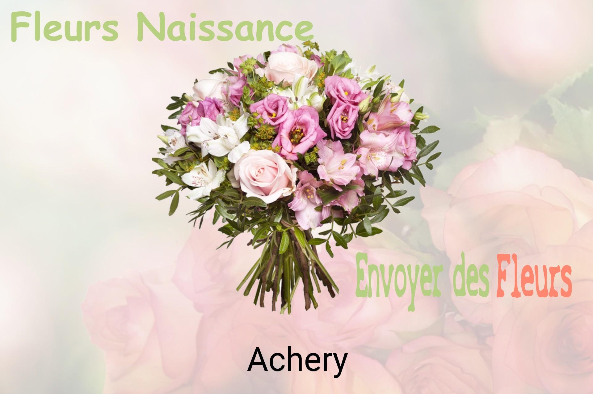 Bouquet de fleurs de naissance livré à Achery